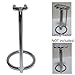 WEISHI Simple Metal Double Edge Safety Razor Stand Chrome
