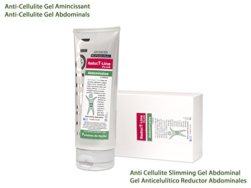 Gel Anticelulítico Reductor REDUCTLINE Plus Abdominales, a base de Extractos Naturales Vegetales y Algas; Hiedra, Fucus, Castaño de indias, Guaranina. Todo Tipo de Piel. 200 ml .