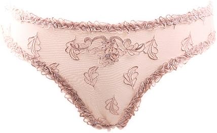 HHY-Ladies underwear briefs waist transparent lace,S,skin