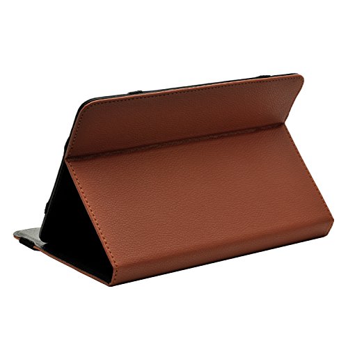 iProtect Kunstleder Tasche für MEDION LIFETAB Schutz Hülle Case mit Stylus PEN für S7851 MD 98675 7,85 Zoll braun - 3