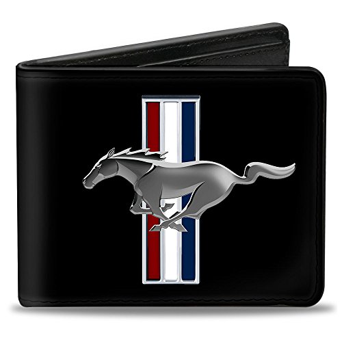 Preisvergleich Produktbild Ford Mustang Logo Black Leather Wallet