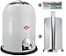 Produktbild Wesco Single Master 9-Liter Mülleimer weiss + Küchenrollenhalter weiss + 40 Müllbeutel im Set