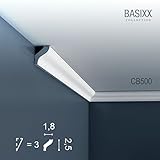 leisten deckelschalung weiß vorgrundiert Eckleiste Stuck Orac Decor CB500 BASIXX Stuckleiste Zierleiste Stuck Leiste Dekor Element Wand Decken Leiste 2 Meter