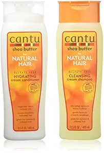 Cantu Shea Butter for Natural Hair Double Combo Shampoo and Conditioner, 400*2 ml