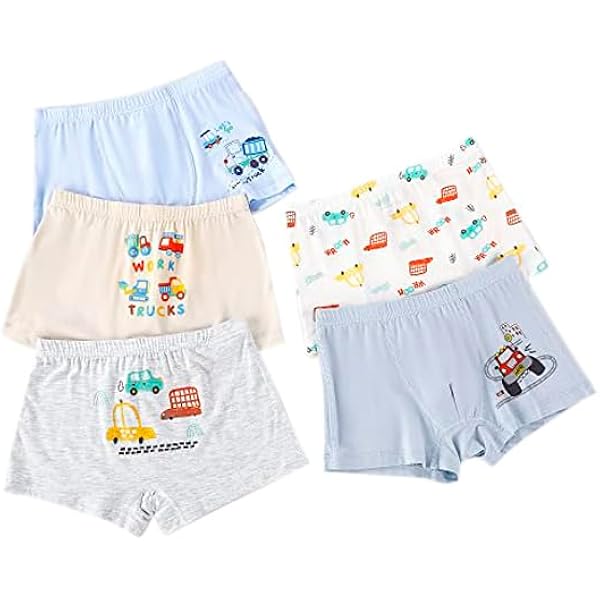 Boxer Bambini Forusky - Confezione Da 5, Cotone Morbido E Traspirante | Per Bambini E Ragazzi - Foto 4