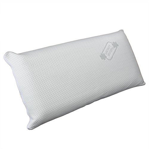 Nackenschmerzen, Migräne, Stress und Schlaflosigkeit! Orthopädisches Kopfkissen 40 x 80 x H 12 cm, Nackenstützkissen, Druckausgleichender Visco-Gelschaum. - 3