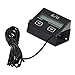 Produktbild Laduup LCD Digitaltacho Tachometer Motorrad Drehzahlmesser Digital, Motorrad Kilometerzähler und Kraftstoffanzeige für Boote, Generatoren, Rasenmäher, Motorräder, Schneeräumer etc.