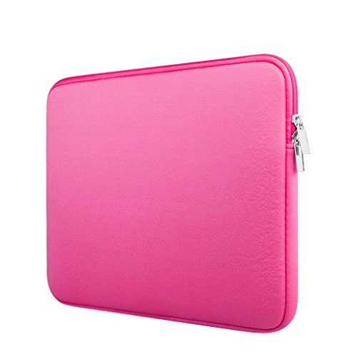 Laptop Hülle Notebook Tasche Cover Case für Macbook Mac Air / Pro / Retina – Rose Rot, 12 Zoll - 2
