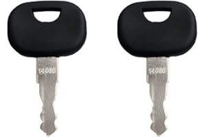 SHINEKOO 2pcs 14603 key Ignition Key Replacement Key for Mini Excavator Forklift Wheel Loader For JCB Bomag Dynapac Terex Vibromax New Holland Moxy Hamm Volvo