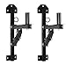 Malone ST-2-WSS Universal PA Lautsprecher Wand Halterung 2er Paar Wandhalterung für PA-und Hifi-Boxen mit Flansch (für 35mm Flansch, 3-stufig verstellbarer Winkel, stabil, Metall, für je max. 50kg) schwarz