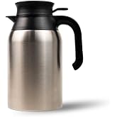 Cooker 2 Litre &Ccedil;ift Kat Paslanmaz &Ccedil;elik Termos &Ccedil;ay ve Kahve Termosu (Kamp Piknik Otel Kafe Okul Outdoor) İNOX CKR2088