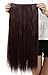 Fashion Long Straight Curly Wavy One Piece 5Clips Clip in Hair Extension Extensions Half Full Head Womens Ladies (23 inches, Medium Brown)