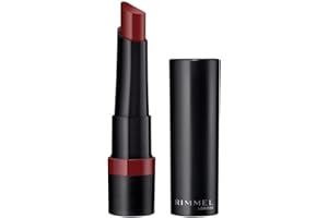 RIMMEL LONDON - Lasting Finish Matte Lipstick - All-Day Intense Lip Color with Exclusive Ruby and Diamond Complex - Natural Soft Matte Finish - Glides On Seamlessly - 530 Hollywood Red - 14oz