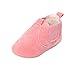 Produktbild URSING Baby Kleinkind Jungen Mädchen Plüsch Weich Sohle einzig alleinig Rutschfest Warm Samt Schnee Stiefel Unisex Kinder Super cool Sneaker Solide Farbe Krippenschuhe (6 ~ 12 Monat, Rosa)