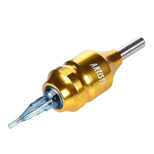 Hommii 10er/Set Professionelle Sterile Einweg Tattoo Nadel Tätowiernadeln Tattoo Nadeln Edelstahl Tattoo Spitzen Tips Tattoospitze für Round Liner Makeup 11M1 - 3