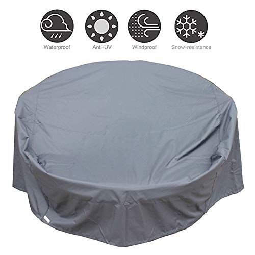 Preisvergleich Produktbild FQJYNLY-Gartenmöbel Abdeckung Staubschutzhülle 600D Oxford Tuch Außenschutzhülle UV-Schutz, 25 Größen (Color : Gray, Size : 300×110cm)