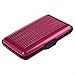 Produktbild SODIAL(R) Aluma Aluminium-Kreditkarten-Etui, mit RFID-Blocker, Rose rot
