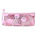 Price comparison product image TAOtTAO Pink Transparent Pencil Case Cosmetic Bag Makeup Pouch Pencils Box (A)