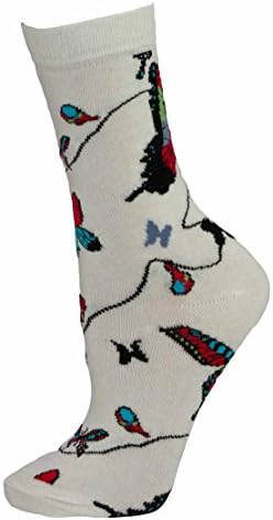 Macahel Women Girls Cotton Rich Premium Quality Butterfly Print Ankle Socks