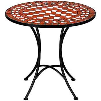 Amazon.de: Deuba Bistrotisch Gernika Mosaik Tisch Ø 60 cm Höhe 70 cm