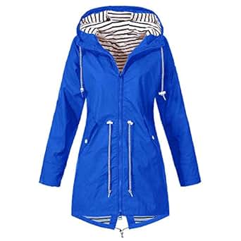Giacca Impermeabile Leggera Da Donna Con Cappuccio – Ideale Per Viaggio E Tempo Libero, Tessuto In Poliesestre