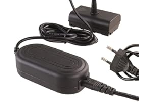 Hersmay Alimentatore AC con NP-F Dummy Batteria Accoppiatore DC per NP-F970 NP-F960 NP-F770/F750/F550 Alimentazione per Video LED Fotocamera Monitor YN300 II YN-600 W260 5080LED 5010LED 5012LED 5010A