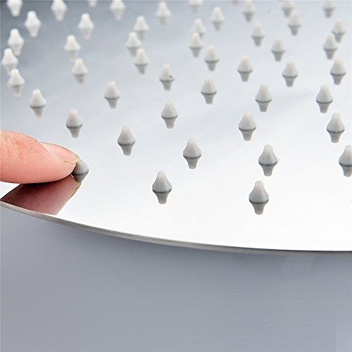 SZYSD Morderne Kopfbrause Regendusche Duschkopf Duschbrause Ultraslim Edelstahl Rund 6 Zoll 15Cm Wasserfall Regenduschkopf - 3