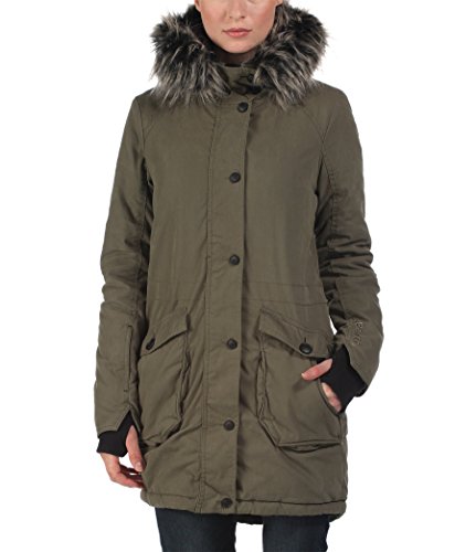 Bench Wolfish Ii Women's Blouson Jacket Knee-Length Green Beetle Size:L