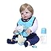 Produktbild Meatyhjk 56 cm Reborn Puppe Realistische Voll-Silikon-Vinyl-Neugeborene Baby Spielzeug Mädchen Prinzessin Kleidung Giraffe Schnuller lebensechte handgefertigte Geschenke