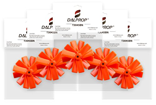 Preisvergleich Produktbild Original DAL Propeller - extreme Ersatzpropeller für Micro QuadCopter, Multicopter, Quadrocopter und FPV Racer Frames wie QAV180, Nighthawk 180er, Micro Quads, Mini Quads - Triblade, Cyclone, Bullnose - Foxagon (T3045BN, Orange)