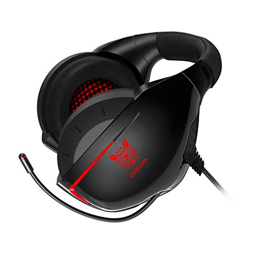 Preisvergleich Produktbild Wasserdicht-Technologie-Sportkopfhörer Kopfhörer ONIKUMA K7 Gaming-Headset für Stereo-Rauschunterdrückung mit Kabel