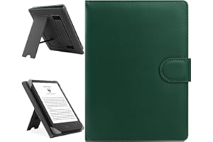 HoYiXi Custodia Universale Compatibile con 6-6.8'' Kobo/PocketBook/Tolino/Sony E-Book Reader 6.8'' Kindle Paperwhite/6" Nuovo Kindle 2022 & 2019/Kobo Clara HD/Kobo Clara 2E Cover con Stand,verde