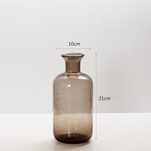 Maivas Vase Creative Bubble Smoke Gray - Transparent Glass - Water Bottle - Glass,