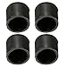 Produktbild 4 Stk Stuhl Bein Caps, Schwarz Rubber Anti-Scratch Anti-Rutsch-Bodenschutz Stuhl Füße Pads Tischdecken - verschiedene Größe(25mm)