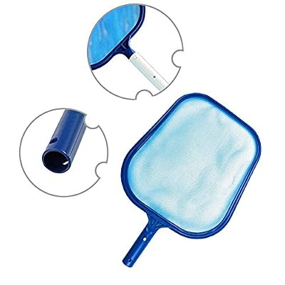 Flower205 Filet de Nettoyage Net, Skimmer + Mât télescopique Amovible, pour Spa Koi Fish Pond, Longueur télescopique 46-105 cm (18,1~41,3 Pouces)