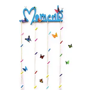 JAAMSO ROYALS Blue Moments Picture Frames Collage Photo Hanging Wood Rustic Frames for Wall D