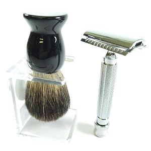 Pure Badger Shaving Brush & Double Edge Razor Shaving Set - Image 2