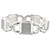Produktbild LUX Zubehör Silber Ton Aufkleber Glitzer Kette Verrieglung, Stretch Armband