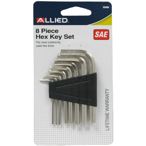 AlliedTools 65066 8 Pc. SAE Hex Key Set with Plastic Holder