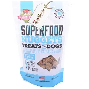 Tails Nation X Boo Boo's Best (Grain Free Superfood Nuggets Treats for Dogs White Fish Recipe - Savory Smoky Morsels with Vibrant Superfood Fruits, Vegetables & Spices 106gm)