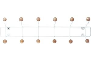 PT Present Time - Garderobe - Wandgarderobe - Saturnus XL - Holzkugeln - wooden balls XL - 53,5 x 15 x 14 cm