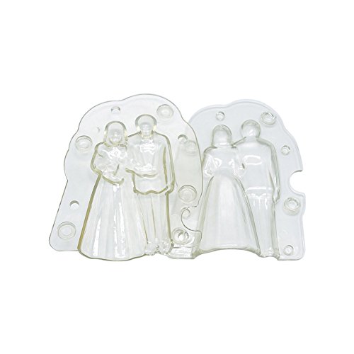 ROKOO 1 Set 3D Bride&Bridegroom Baking Mould Craft Fondant Cake Sugar Chocolate DIY Decor Mold Tool