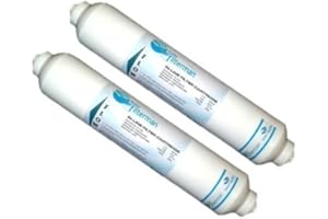 WATER FILTER MAN LTD Filtro acqua 2 pezzi compatibile con frigoriferi LG ricambio BL9808 / 3890JC2990A / 5231JA2010B / 3650JD8050A / Composition
