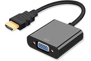 iTAP HDMI to VGA Adapter | Compatible with 1080p Projector and 1080p tv, Digital to Analog Converter Cable, TV Box to Projector Displayer for Computer, Laptop and Games Consoles