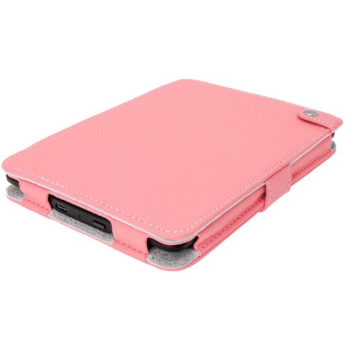 igadgitz PU Bi-View Leder Etui Hülle mit Sleep/Wake Funktion/Integrierte Handschlaufe für Amazon Kindle Paperwhite 2015/2014/2013/2012 rosa - 7