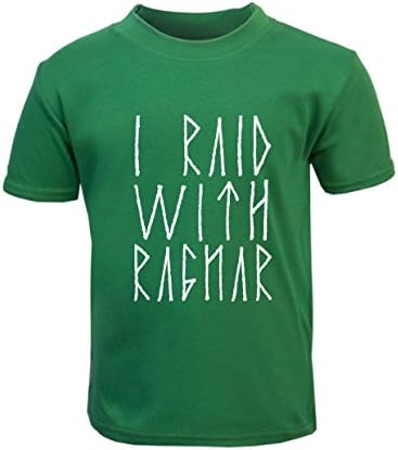 Cocos Baby Closet Baby-Toddler Tshirt - Green - 3-6 - I Raid With Ragnar - Vikings Funny