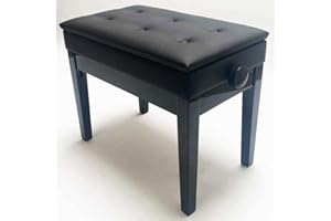 1to1 Music Steinhoven Staccato Adjustable Piano Stool/Bench with Storage