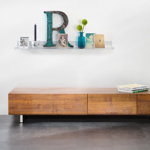 Sigel GA110 Galerieboard / Regalboard / Ablageboard 100 cm, glasklar – auch in 50 cm - 6