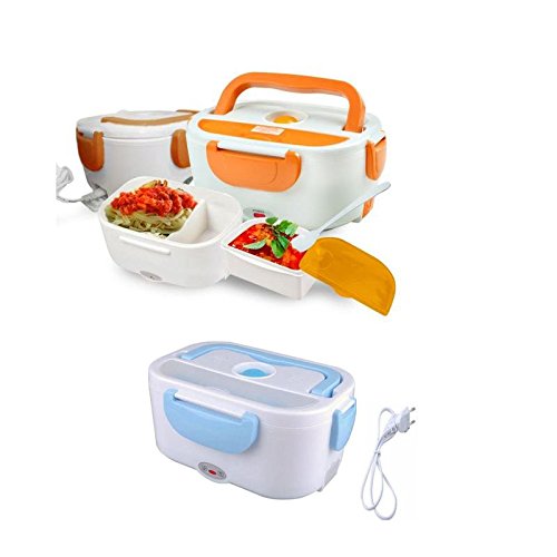 Tartera electrica fiambrera de conexion red 230V calentador comida (MORADO)