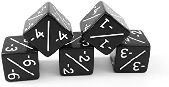 5x Negative Dice Counters Black -1/-1 for Magic: The Gathering / CCG MTG